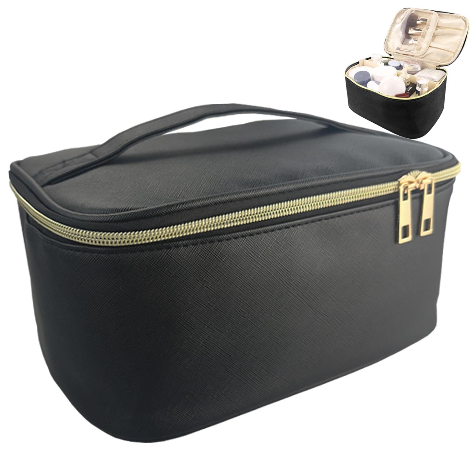 Neceser de Viaje Grande YHPDYL — Organizador de Maquillaje con Divisores