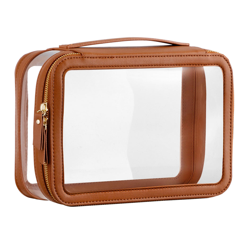 Neceser Transparente Extra Grande Vorey — Organizador Impermeable de Viaje