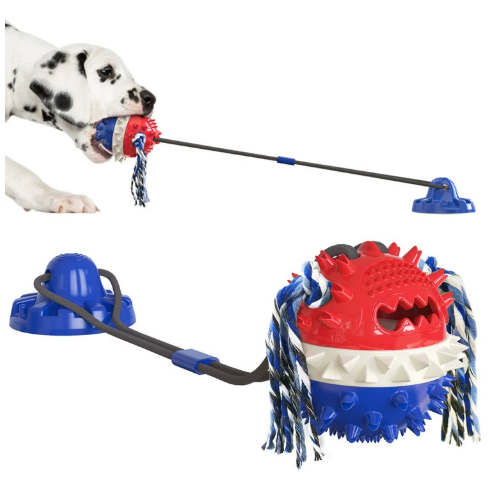 Pelota de Cuerda Resistente para Perros — Juguete Morder Exterior