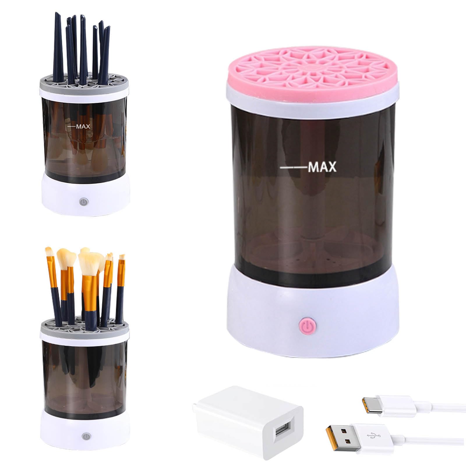 Limpiador Eléctrico de Brochas de Maquillaje — Recargable y Automático