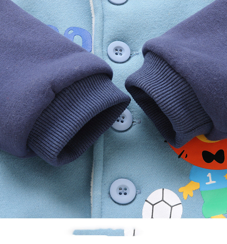 Campera Polar con Capucha para Bebé — Niños y Niñas Invierno