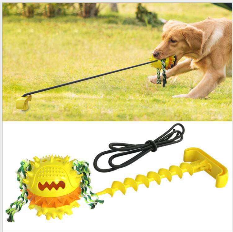 Pelota de Cuerda Resistente para Perros — Juguete Morder Exterior