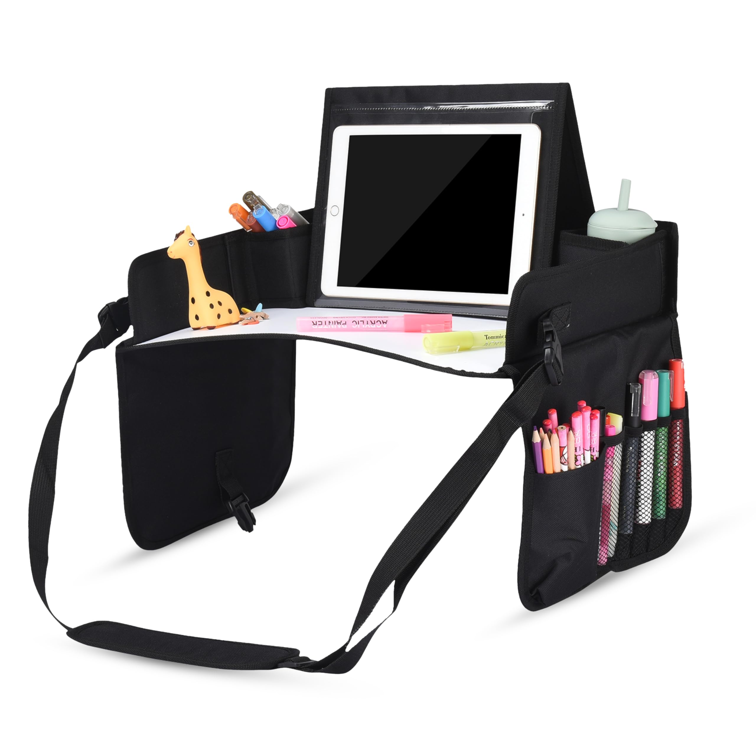 Bandeja de Viaje para Niños Kidzlane — Mesa Plegable para Auto y Avión