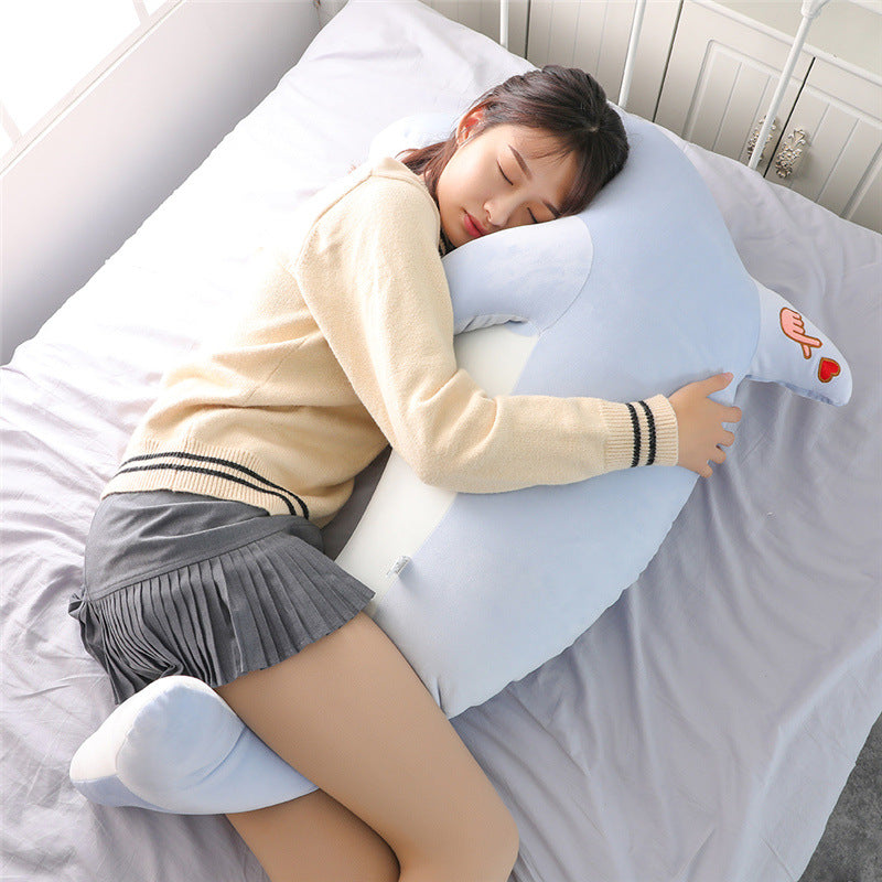 Peluche Delfín — Muñeco Suave y Almohada para Dormir