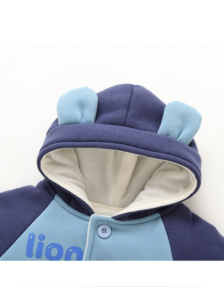 Campera Polar con Capucha para Bebé — Niños y Niñas Invierno