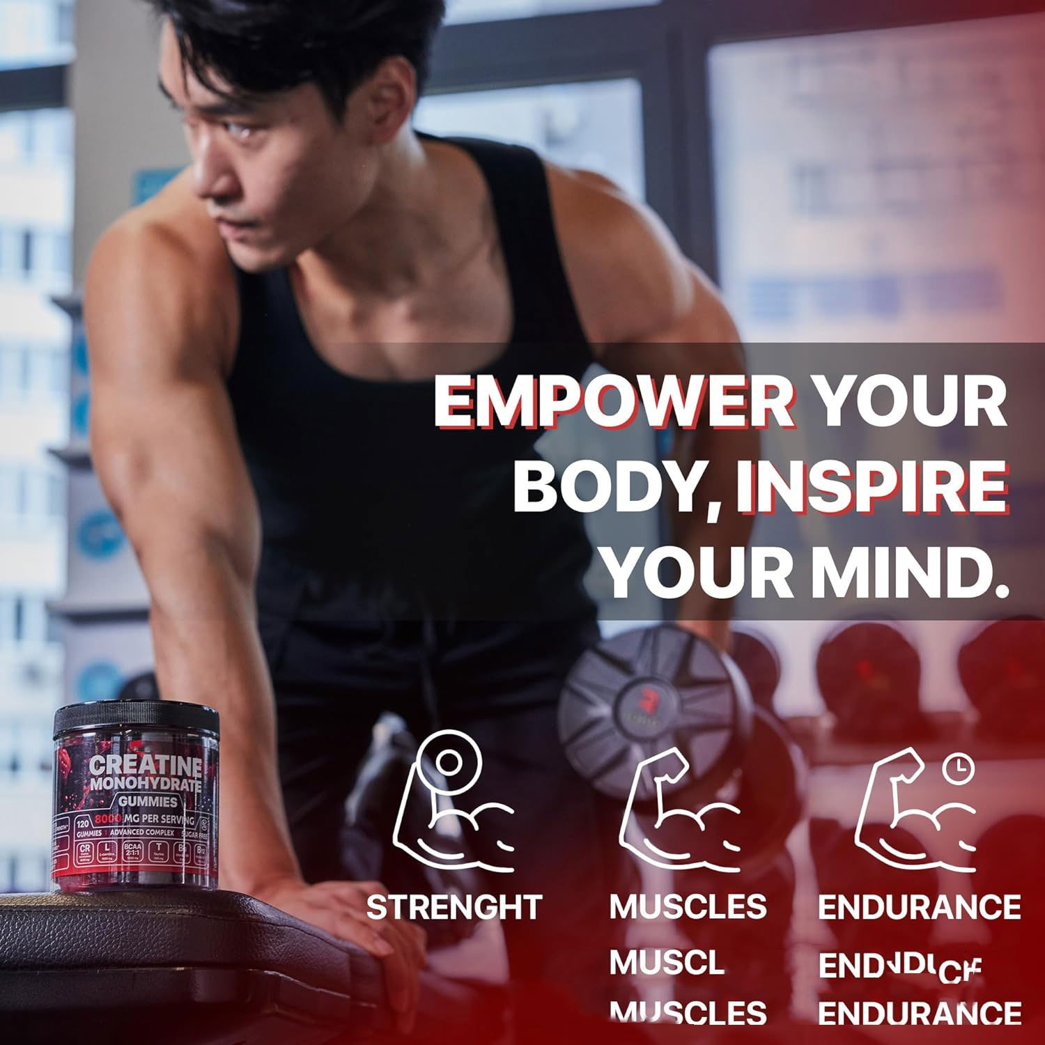 Gummies Muscle Boost — Suplemento para Rendimiento y Recuperación