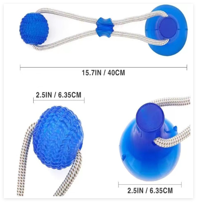 Pelota de Cuerda Resistente para Perros — Juguete Morder Exterior