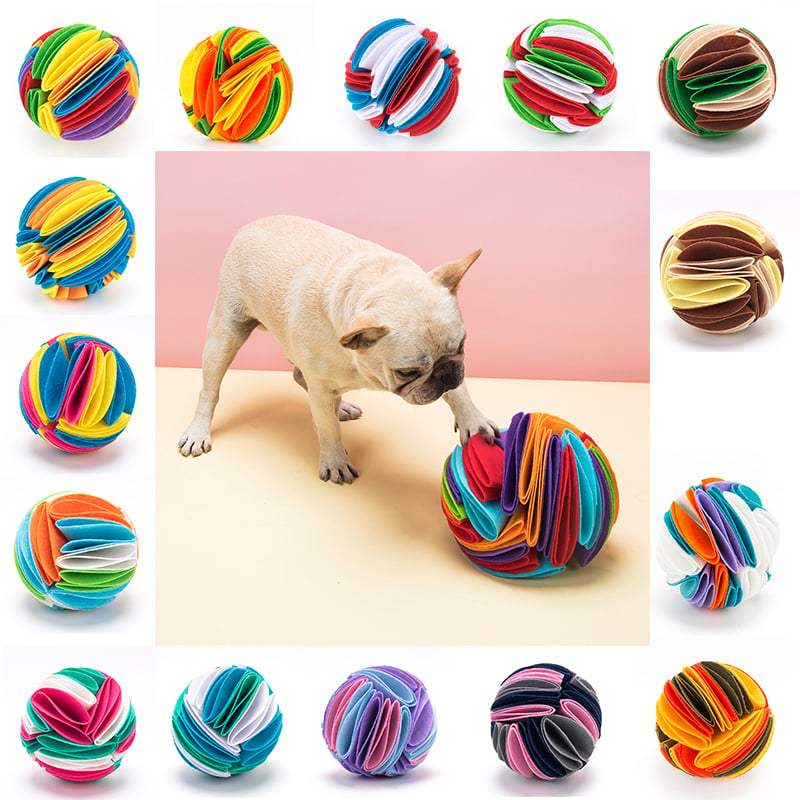 Pelota Snuffle Plegable para Perros — Juego de Estimulación Mental