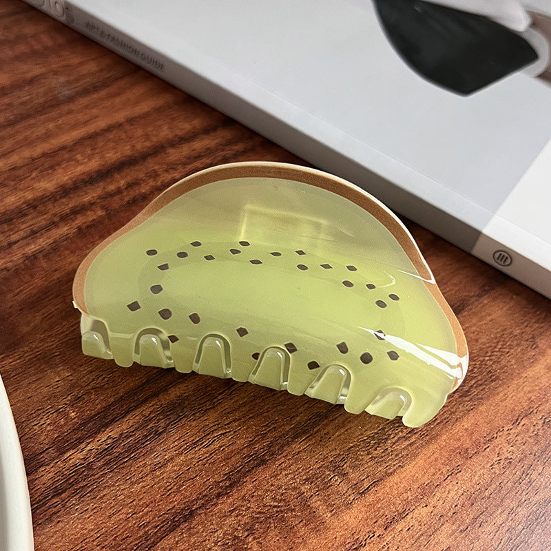 Pinza de Pelo Acrílica con Frutas para Mujer — Accesorio Veraniego