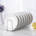 Escurreplatos de Acero Inoxidable — Organizador de Cocina Moderno