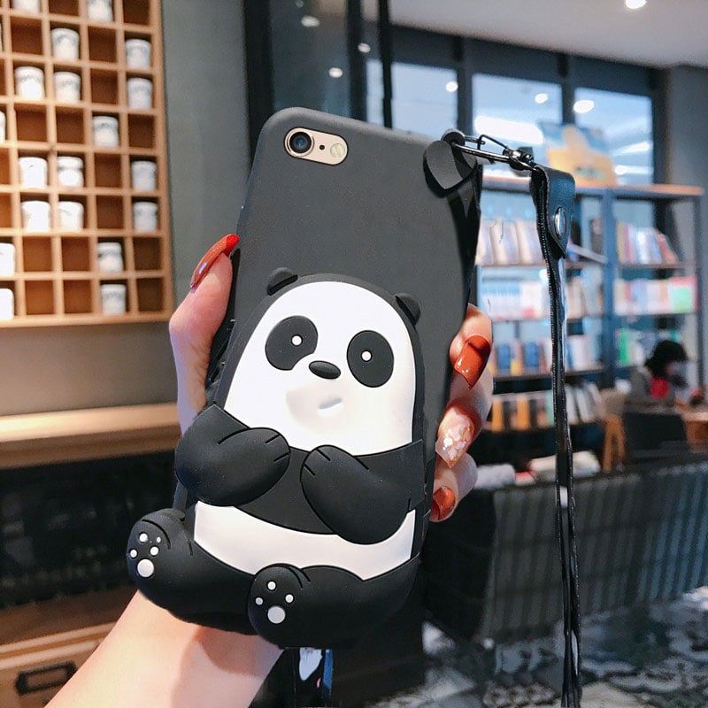 Funda Panda Cartoon para iPhone 11 Pro Max — Diseño Kawaii