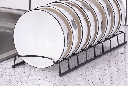 Escurreplatos de Acero Inoxidable — Organizador de Cocina Moderno