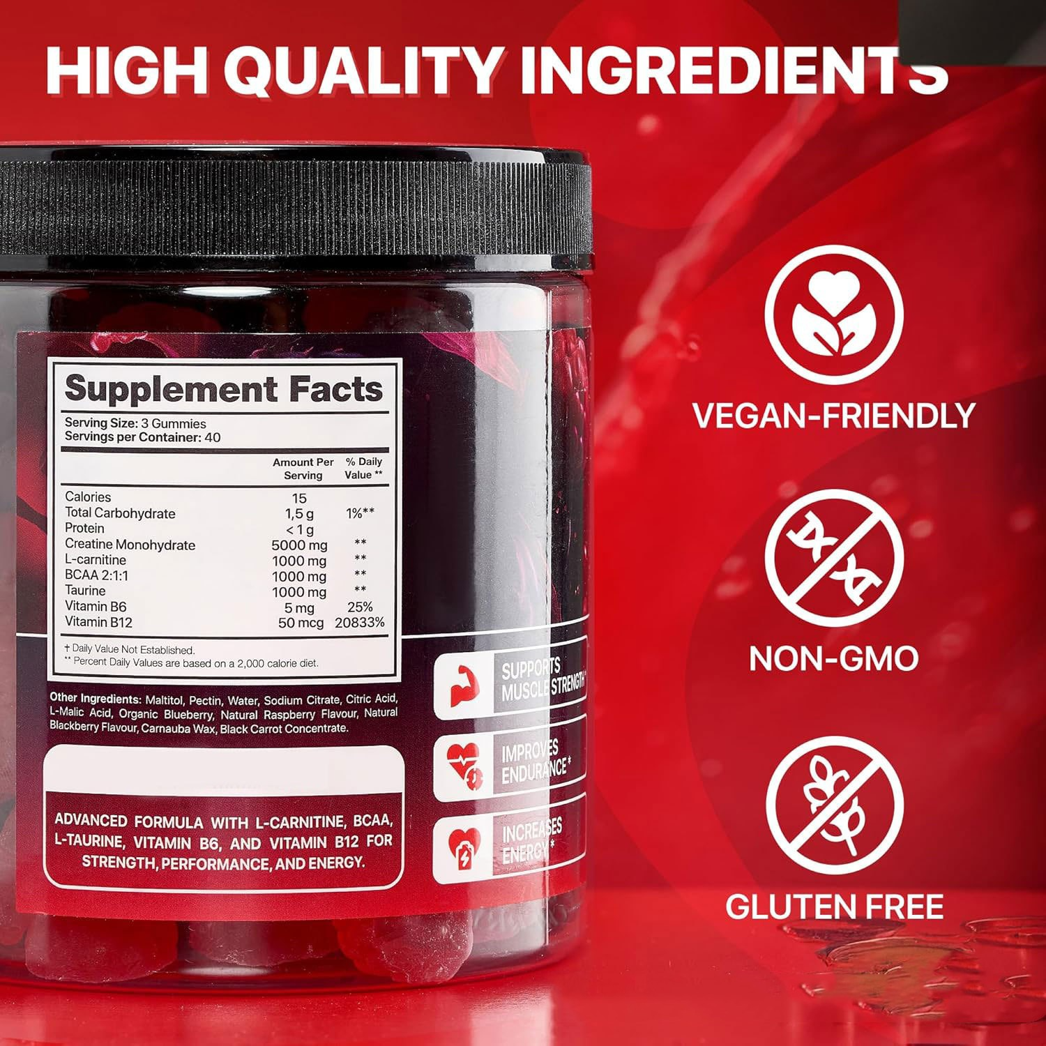 Gummies Muscle Boost — Suplemento para Rendimiento y Recuperación