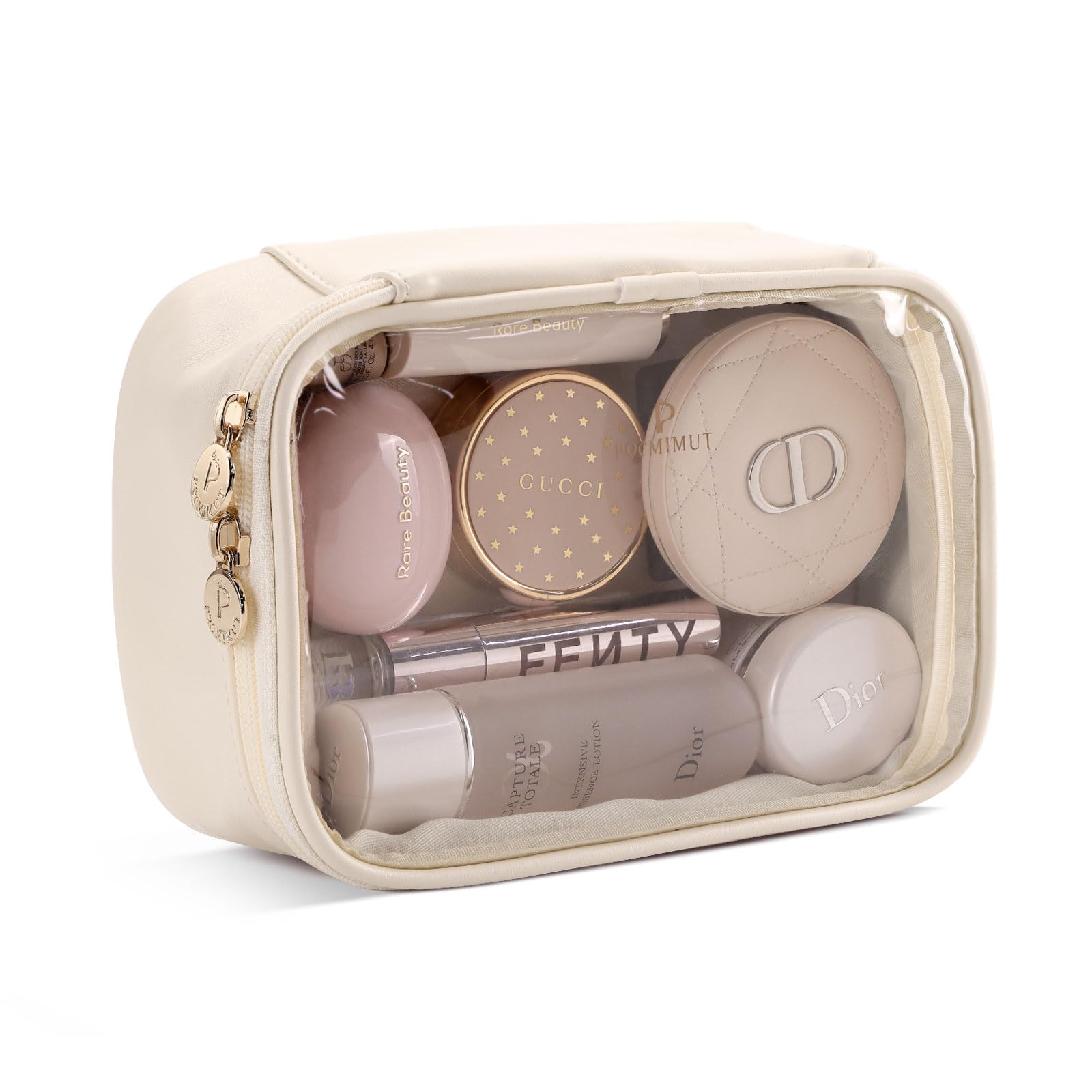 Neceser de Maquillaje Transparente Pequeño — Organizador de Viaje
