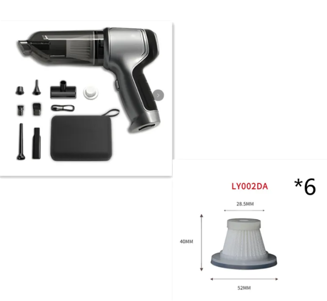 Aspiradora Portátil para Auto — Limpieza Rápida y Eficiente